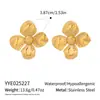 Joyería de Verano para Niñas: Aretes Florales, Broqueles, Pendientes de Acero Inoxidable Transfronterizos, Juego Mayorista de Anillos, No se Desvanecen