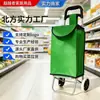 Em estoque Carrinho Pequeno de Compras de Legumes para Casa Atividade de Supermercado Carrinho de Mão Puxado Dobrável Portátil Carrinho de Compras para Idosos com Alça