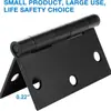 Comercio Exterior Amazon Norteamericano Civil Bisagra Plana Silenciosa Ángulo Recto Accesorios de Ferretería Negros Puerta de Madera Bisagra de Hoja Suelta