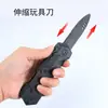 Cuchillo de juguete transfronterizo accesorio de plástico cuchillo retráctil broma del Día de los Inocentes cuchillo de resorte juguete para niños de 3-4 años venta al por mayor