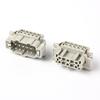 Conector Rectangular de Alta Resistencia He-10 Núcleos He-10Mf Agujero para Pin del Núcleo Interno Industrial Impermeable En Stock Conector Industrial Impermeable