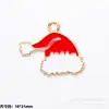 Colgante de Aleación Esmaltada Navideño Colgante de Gota Papá Noel Muñeco de Nieve Reno Colgante de Dibujos Animados Accesorios para Joyería DIY Pulsera Al Por Mayor