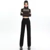 Jeans Rectos de Tiro Alto Estilo Coreano Sencillos para Mujer, Nuevo Estilo Otoño e Invierno 2023, Realzan la Altura, Adelgazantes, Versátiles, Jeans de Largo Completo