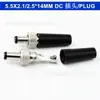 Enchufe CC 5.5X1/2.5MMX14mm enchufe toma CC enchufe de alimentación CC 12V con tuerca