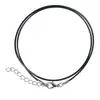 Cuerda de Cera Coreana para Collar 1.5/2.0mm Cuerda para Colgante Cierre de Langosta Cuerda Negra para Colgante Accesorios de Joyería DIY Hechos a Mano Cuerda para Colgante