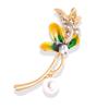 Broche de pájaro perla transfronterizo moño flor oso globo prendedor de ramillete gota de aceite diamante libélula broche
