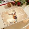 Novos Sousplats de Alce de Natal Transfronteiriços Atmosfera Festiva Sousplats Decorativos Restaurante Isolantes Presentes de Feriado Atacado