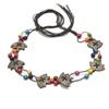 Nuevo Cinturón Decorativo de Estilo Étnico para Mujer Transfronterizo con Cuentas de Madera Hechas a Mano y Tejido con Cuerda Encerada para Mujer Cadena Delgada para la Cintura