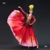 Nuevo Traje de Danza de Xinjiang para Adulta Danza Uigur Danza de Apertura Falda de Gran Oscilación Estilo Étnico Granada Performance