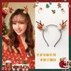 Diadema de Cuernos de Reno Navideño Pasador Diadema Hada del Bosque Popular Súper Hada Foto Foto Accesorios para el Cabello Pasador de Reno Femenino Femenino