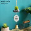 Atacado resina decoração sinos de vento sala sino carro pingente dos desenhos animados presente de aniversário varanda boneca ensolarada