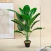 Planta Artificial en Maceta de Hojas de Monstera para Decoración de Sala de Estar Interior, 18 Cabezas de Palma Areca Dripping Guanyin de Escritorio Planta Verde Falsa