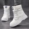 Zapatillas Deportivas de Moda para Mujer Botas de Caña Alta Zapatos Casuales Zapatos Deportivos Transpirables Blanco Negro Transfronterizos Otoño
