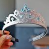 2024 Nuevo Malla Estilo Coreano Doble Capa Mariposa Grande Horquilla para el Cabello de Niñas Princesa Parte Trasera de la Cabeza Azul Accesorios para el Cabello de Niños
