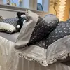 Conjunto de Quatro Peças de Gaze Franzida Ruffle Renda Francesa Retro Kapok Amigo da Pele Algodão Puro Todas as Estações Venda por Atacado de Fábrica
