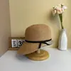 Chapéu de Palha Estilo Francês Elegante com Laço para Baseball Feminino, Verão Viagem ao Ar Livre, Emagrecimento Facial, Proteção Solar Chapéu de Equitação