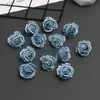 Xiaoqiao Flor de Rosa Artificial para Manualidades Broche de Pelo Arreglo Floral Pastel Decoración de Boda Decoración de Coche de Boda Flor Artificial Mayoreo