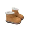 Zapatos de Algodón de Caña Alta para Niños Estilo Coreano 2025 Invierno Nuevos para Niñas con Terciopelo y Lana de Cordero Cálidos Botas de Nieve Zapatos Birkenstock para Niños