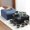 XYT Juego de Té Kung Fu Portátil para Viaje al Aire Libre, Juego Pequeño, Hogar, Bandeja de Té Simple, Tetera, Taza de Té, Juego de Té Personalizado
