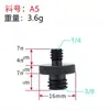 Adaptador de Tornillo para Cámara de 3/8 a 1/4 Soporte de Trípode Cabezal Soporte para Transmisión en Vivo Accesorios de Conversión para Soporte de Micrófono