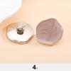 Botones de Plástico, Galvanoplastia Asimétrica, Abrigos de Lana para Mujer, Cortavientos, Abrigos, Estilo Pequeño Fragante a la Moda, Botones con Pie
