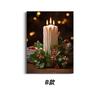 Pintura Decorativa Temática Estilo Retro Navideño de Amazon Transfronterizo Pintura sin Marco Sala de Estar Dormitorio Atmósfera Festiva Arte Pintura para Colgar