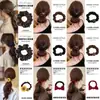 Goma para el pelo satinada floral Maillard para mujer, alta elasticidad, liga para el pelo duradera que no daña el cabello, accesorio elástico para el pelo