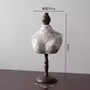 Soporte de Exhibición de Collar de Retrato de Madera para Cuello Modelo de Colgante de Joyería Soporte de Joyería Puesto de Transmisión en Vivo de Joyería Exhibición de Ventana