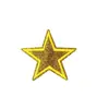 Parche Bordado de Estrella de Cinco Puntas con Purpurina de Nuevo Estilo, Accesorios de Ropa y Equipaje de Venta Caliente Transfronteriza, Parche Decorativo Termoadhesivo