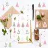 500 Hojas/Rollo Pegatinas de Rollo Árbol de Navidad Manual de Fiestas Etiquetas Autoadhesivas Pegatinas Selladoras para Bolsas de Regalo Sobres