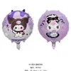 Globos de Papel de Aluminio de Dibujos Animados de Sanrio Kuromi My Melody Cinnamoroll Globos de Decoración para Fiesta de Cumpleaños de Bebé