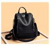 Mochila Feminina 2026 Nova Moda Versátil Bolsa Feminina Grande Capacidade Viagem Mochila Antifurto Padrão Lichia Couro Macio Mochila Escolar