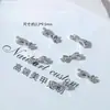 Accesorios de Arte para Uñas de Aleación con Forma de Moño de Moda Decoraciones para Uñas de Mariposa con Ala de Metal Lava Líquida Moño