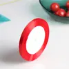 Spot Wholesale 0.3cm Cinta de Poliéster Roja Grande Decoración de Boda Festiva Empaque de Regalo Seda