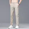 Pantalones Casuales para Hombre Verano Delgados de Seda de Hielo Pantalones de Hombre Ajustados Rectos Deportivos Pantalones Largos para Hombre Verano