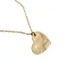 080 Collar de Plata de Ley S925 Coreano INS Corazón Irregular Cóncavo-Convexo Collar de Cadena de Plata para Mujer Adornos de Clavícula