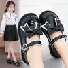 Zapatos de Cuero para Niñas Primavera y Otoño 2026 Nuevo Estilo Coreano Estilo Británico Zapatos de Princesa Negro Suela Suave Zapatos de Desempeño para Bebés y Escuela Primaria