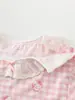 Nuevos pijamas de verano para niñas, top de manga de cinco cuartos y pantalones de nueve cuartos, ropa de estar dulce y linda de modal para niñas pequeñas