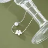 2024 Nuevo Explosiones Flor Blanca Perla Pulsera Sensación Fresca Simple Alta Calidad Pulsera Versátil Regalo para Mujeres