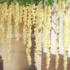 Flor de glicínia de casamento DIY flor artificial rattan de hortênsia longa flor de seda planta verde flor artificial atacado flor de feijão de hortênsia