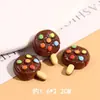 Juguete de Comida Simulada M-Bean Accesorios de Resina Pegamento de Crema Funda para Teléfono Móvil Broche para el Cabello Accesorios de Resina Parche para Vaso de Agua DIY