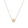 Corrente de clavícula elegante banhada a ouro real design de nicho feminino senso de design colar de cintura fina simples all-match joia de colar para estudante