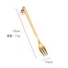 Cuchara de Acero Inoxidable Mingrui Creativo Colgante de Dibujos Animados Navideños Cuchara para Remover Postre Tenedor de Frutas Regalo de Alto Valor