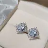 Brincos Design Esmeralda de Zircônio Versa Banhados a Ouro Moda Clássica Europeia e Americana Elegante Conjunto de Cabelo ao Vivo