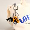 Ingeniería Civil Llavero de Coche de Dibujos Animados Colgante Pequeño Regalo Cadena para Colgar en Mochila Escolar para Niños Joyería para Mochila Regalo al por Mayor