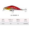 Señuelo Minnow Flotante Minnow Hundimiento 50 mm/5.2 g Lanzamiento Largo Lubina Mini Micro Señuelo 9132