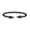 Estilo punk pulsera abierta pulsera de acero de titanio pulsera de clavo pulsera de acero inoxidable de temperamento de moda europea y americana al por mayor