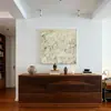 Marcas Rasas Usadas Arte Abstrata Pintura Decorativa Estilo Francês Creme Pintura de Parede de Restaurante Design de Atmosfera Recomendação Mobiliário Macio