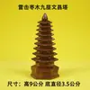 Escultura em Madeira de Jucá Fulminada da Torre Wenchang, Estrela Taoísta Wenchang, Enfeites Esculpidos em Madeira Fulminada de 9 Camadas e 3 Camadas