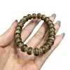 Pulsera de Bambú Dorado de Seda de Sangre de Dragón 9x11 Material Viejo Seleccionado Producto Fino Cuentas de Oración Pulsera de Bambú Dorado Unisex Cuentas Budistas Cuentas para Jugar